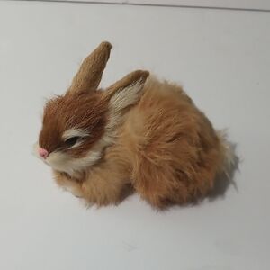 Source Unknown Brown and White Bunny Toy for Small Pets